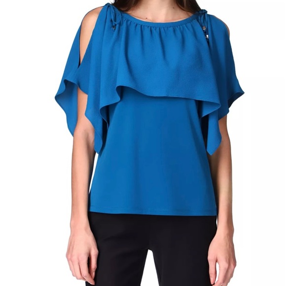 Blue MICHAEL KORS flounce top Medium - Picture 1 of 5